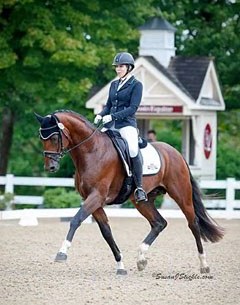 Justine Wilson and Hero BHS at the 2016 U.S. Young Horse Championships :: Photo © Sue Stickle