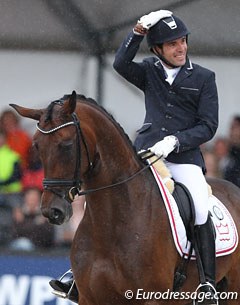 Severo Jurado Lopez can't believe the crowds' reaction and clapping at the end of his test