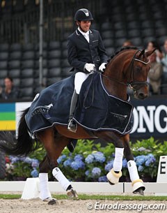 Severo Jurado Lopez and Fiontini at the 2016 World Young Horse Championships :: Photo © Astrid Appels