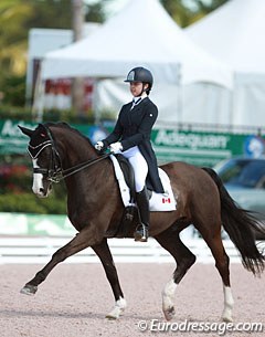 Alexandra Meghji on Rigo at the 2016 CDI Wellington :: Photo © Astrid Appels