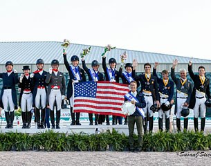 Team USA wins the 2016 CDIO Wellington Nations Cup. Canada second, Spain third :: Photo © Sue Stickle