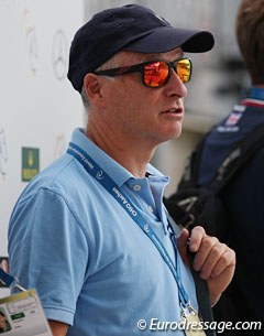 Dressage Judging Working Group member Richard Davison at the 2017 CDIO Aachen :: Photo © Astrid Appels