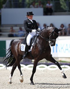 Juliette Piotrowski and Sir Diamond at the 2017 CDIO-U25 Aachen :: Photo © Astrid Appels