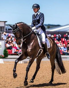 Mary Hanna and Boogie Woogie at the 2017 CDI Boneo :: Photo © Stephen Mowbray