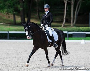 Julie Sekaninova and Don Johnson representing the Czech republic