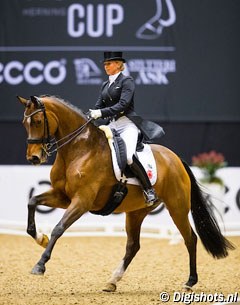 Jessica von Bredow and Zaire E at the 2017 CDI-W Herning :: Photo © Digishots