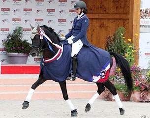 Charlotte Palas and Under Cover Fast win the 2017 French Pony Championships :: Photo © Rose H.