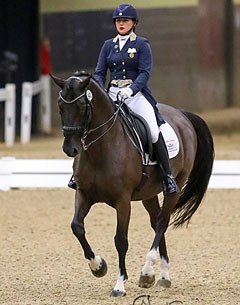 Melanie Montagano and Ga Deva at the 2017 U.S. Dressage Finals :: Photo © Sue Stickle