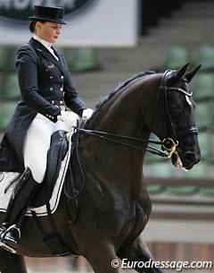 Andrea Timpe on Don Darwin at the 2017 CDI Lier :: Photo © Astrid Appels