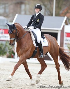 A small Swedish delegation travelled to Belgium to compete: This is Sofie Andersson on CSI