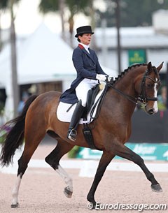Jane Cleveland and Monique were the third highest scoring small tour combination in the U.S.A this 2017 show season :: Photo © Astrid Appels