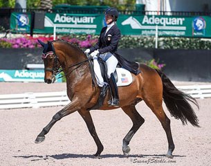 Olivia Lagoy-Weltz on Lonoir at the 2017 CDIO Wellington :: Photo © Sue Stickle