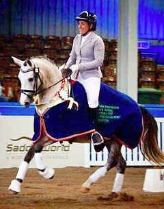 Bettina Kopetzky and The Silver Rose win the 4-year old division at the 2017 Australian Young Pony Championships