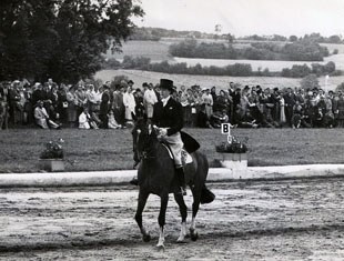 Diana Mason and Tramella at the 1959 CDIO Aachen