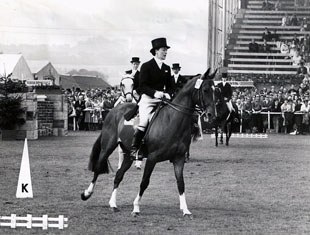 Diana Mason and Tramella at the 1959 CDIO Aachen