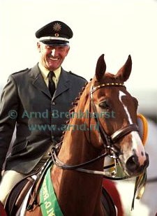 Klaus Balkenhol and Goldstern at the 1995 European Championships :: Photo © Arnd Bronkhorst