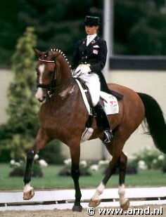 Gonnelien Rothenberger-Gordijn on Bo at the 1997 CDIO Aachen :: Photo © Arnd Bronkhorst