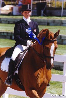 Kristin Wasemiller and Gulliver at the 1998 North American Young Riders Championships :: Photo © Mary Phelps