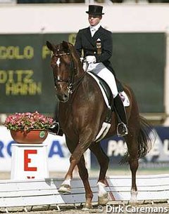Isabell Werth and Gigolo at the 1998 World Equestrian Games :: Photo © Dirk Caremans
