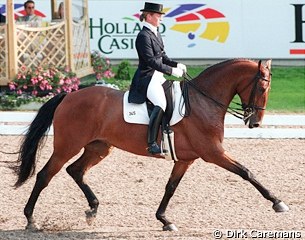 Isabell Werth and Ferrara S at the 1999 CDIO Aachen :: Photo © Dirk Caremans