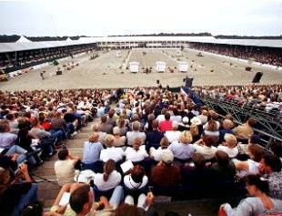 The show ring at the 1999 European Dressage Championships in Arnheim, The Netherlands :: Photo © Arnd Bronkhorst