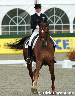 Ulla Salzgeber and Rusty at the 1999 European Championships :: Photo © Dirk Caremans