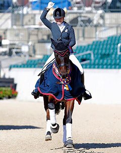 Rotano wins the kur gold medal at the 2015 North American Young Riders Championships :: Photo © Sue Stickle