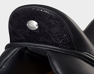 Snake detail on the Rebecca Monoflap Dressage Saddle