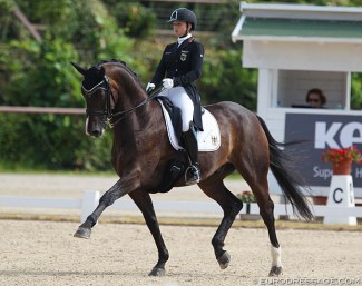 Jana Schrödter and Der Erbe at the 2019 European Youth Riders Championships :: Photo © Astrid Appels
