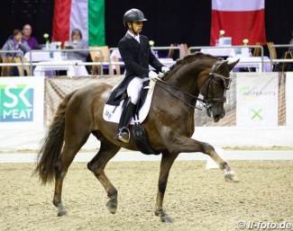 Anush Agarwalla and Sir Caramello at the 2019 CDI Oldenburg :: Photo © LL-foto