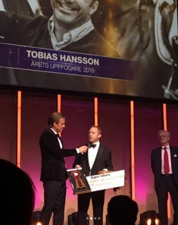 Tobias Hansson, Breeder of the Year at the 2019 Swedish Riders' Gala
