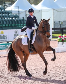 Olivia Lagoy-Weltz and Rassing's Lonoir at the 2020 CDI-W Wellington :: Photo © Sue Stickle