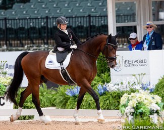 Stinna Tange Kaastrup on Horsebo Smarties at the 2018 World Para-Equestrian Games in Tryon :: Photo © Sharon Vandeput