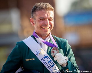 Rodolpho Riskalla winning para silver at the 2018 World Equestrian Games :: Photo © Dirk Caremans