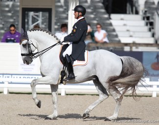 Juan Antonio Jiménez Cobo and Euclides MOR at the 2019 European Championships :: Photo © Astrid Appels