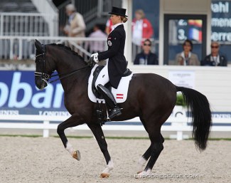 Karoline Valenta and Diego at the 2019 European Dressage Championships in Rotterdam :: Photo © Astrid Appels