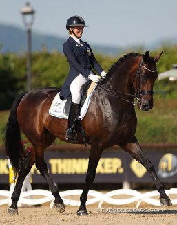 Cecilia Bergakra and Primavera at the 2019 European Young Riders Championships in San Giovanni in Marignani :: Photo © Astrid Appels