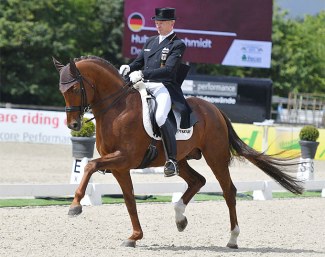 Hubertus Schmidt and Denoix PCH at the 2020 CDN Hagen :: Photo © Rüchel