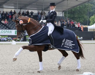 Isabel Freese and the highly popular breeding stallion Vitalis :: Photo © Maria Burczyk