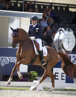 Cesar Parra and Don Cesar at the 2017 World Young Horse Championships in Ermelo, The Netherlands :: Photo © Astrid Appels