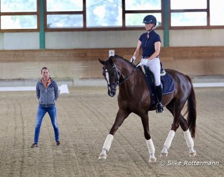 Helen Langehanenberg training seminar " "The training of the dressage horse" at the DOKR center in Warendorf :: Photo © Silke Rottermann