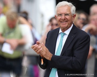 Christoph Hess at the 2019 World Young Horse Championships :: Photo © Astrid Appels