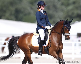 Sita Hopman and Brouwershaven Uthopia II at the 2020 European Pony Championships :: Photo © Astrid Appels