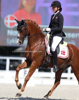 Nathalie Thomassen and Lykkehøjs Dream of Dornik at the 2020 European Pony Championships :: Photo © Astrid Appels