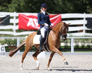 Lara van Nek and Baumann's Despino at the 2020 European Pony Championships :: Photo © Astrid Appels