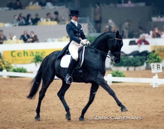 Monica Theodorescu and Arrak xx at the 1997 World Cup Finals in 's Hertogenbosch :: Photo © Dirk Caremans