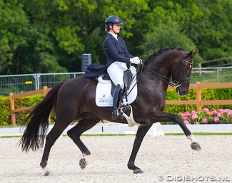 Franka Loos and George Clooney at the 2018 CDI Ermelo :: Photo © Digishots