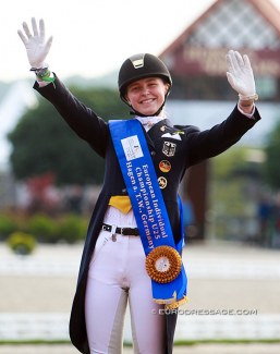 Sanneke Rothenberger became the first ever European Under 25 Champion in 2016. The event was hosted at Hof Kasselmann in Hagen :: Photo © Astrid Appels
