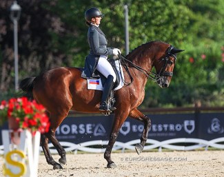 Volonchunas Ekaterina and Louise La Belle at the 2019 European Under 25 Championships :: Photo © Astrid Appels