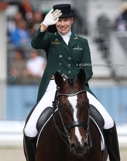 Kate Dwyer and Snowdon Faberge at the 2019 European Dressage Championships :: Photo © Astrid Appels